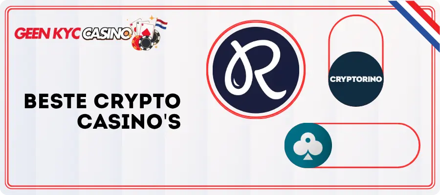Beste Geen KYC casino's met cryptocurrency